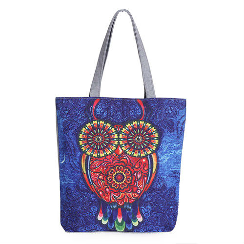 Owl Printed Design Tote Bag For Daily Use